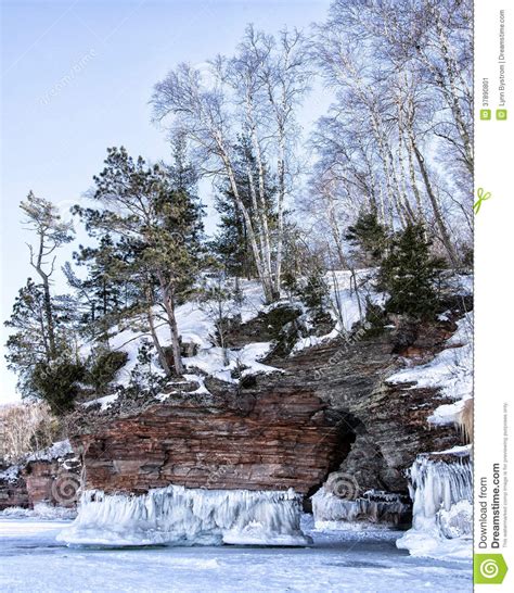 Lake Superior Ice Caves stock image. Image of apostle - 37890801