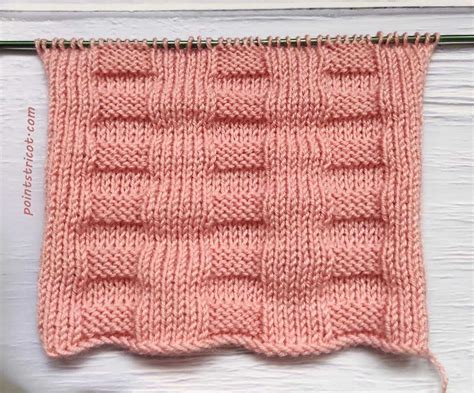 Les Points De Tricot Point De Tricot Simple