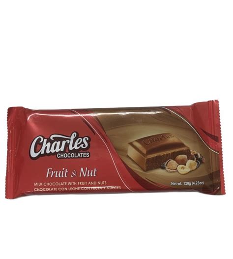 Charles Chocolates Fruit And Nut 120g