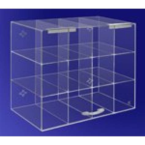 Cleanpro™ Ak 238 Acrylic Goggle Holder With 12 Slots And Door Clear 8 X 14 X 12