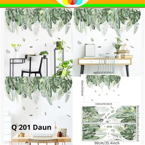 Jual Wallsticker Wall Sticker Stiker Dinding Tembok Motif Gambar Daun