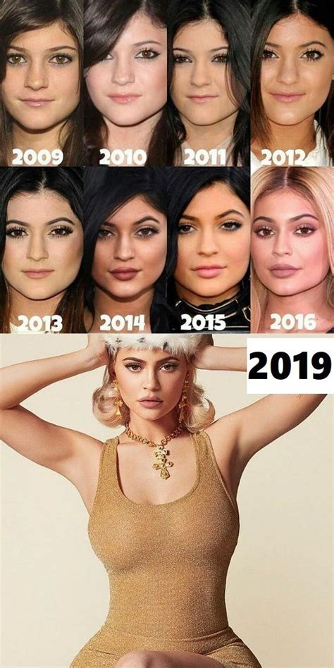 Kylie Jenner Then And Now Stunning Beauty Evolution Kylie Jenner Celebrities Then And Now