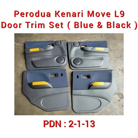 Perodua Kenari Move L9 Door Trim Panel Set Door Card Cover Kulit