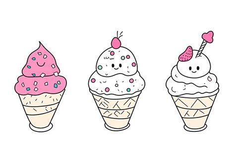56 Coloriage Glace Kawaii Des Gourmandises Trop Mignonnes