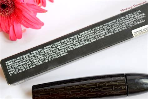 Blushing Shimmers Mac In Extreme Dimension D Black Lash Mascara