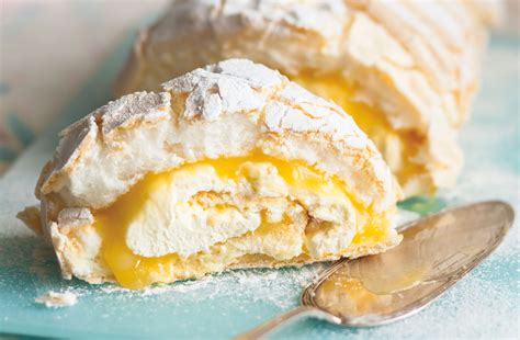 Raspberry And Lemon Meringue Roulade Dessert Recipes Goodtoknow