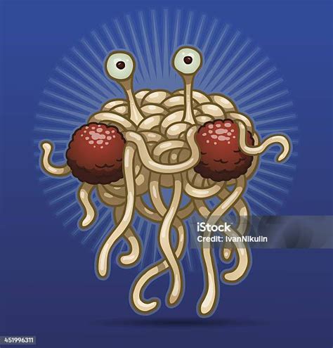 Flying Spaghetti Monster Stock Illustration Download Image Now