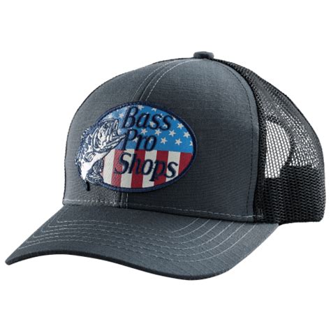 Bass Pro Shops Flag Logo Patch Mesh Back Cap Cabela S