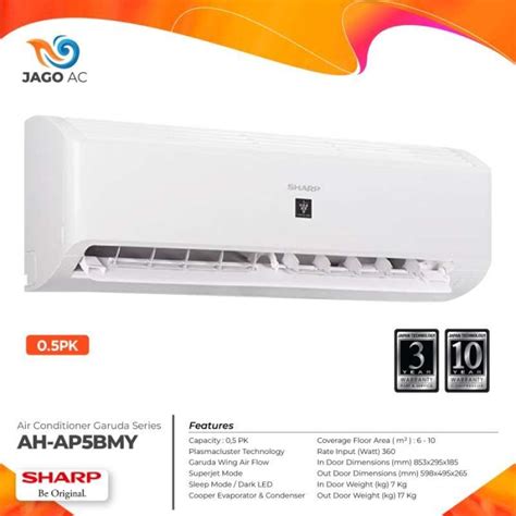 Promo Ac Sharp Plasmacluster Pk Ah Ap Bmy Bmy Bmy Garuda Wing