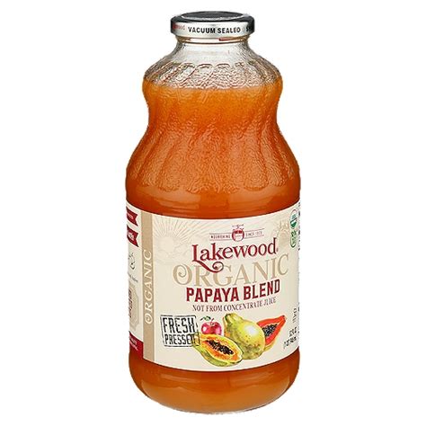 Lakewood Organic Papaya Blend Juice 32 Fl Oz Gourmet