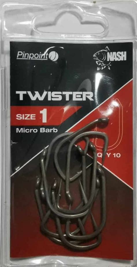 Nash Twister Size Micro Barbed Specimen Tackle