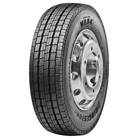 Pneu 215 75R17 5 Bridgestone M814 Liso 12 Lonas 126 124M 14 6mm