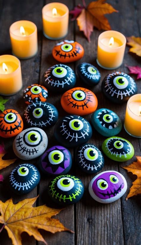 35 Spooky Halloween Painted Rock Ideas For Festive Fall Crafts Living