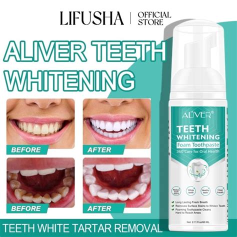 LIFUSHA ALIVER Teeth Whitening Mousse Toothpaste Cleansing Teeth Mousse