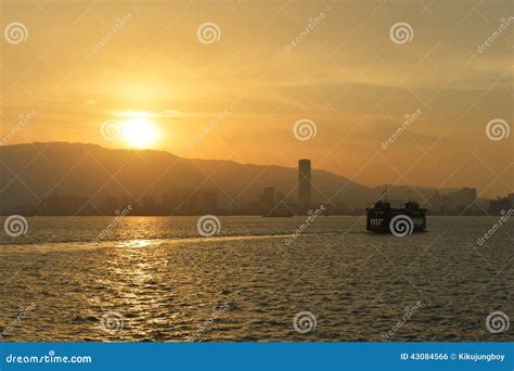 PENANG, MALAYSIA- JUL 18, 2014 : the Beautiful Sunset of Penang Stock ...