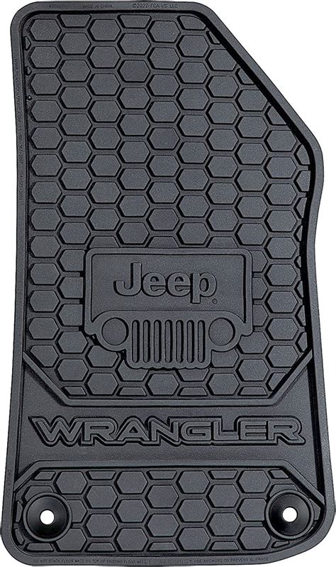 Plasticolor 001805r01 Front Jeep Logo Floor Mats For 18 23 Jeep Wrangler Jl Quadratec