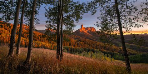 Chimney Rock Autumn Sunset | Joseph Rossbach Photography