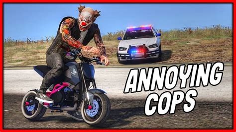 GTA 5 Roleplay ANNOYING COPS ON HONDA GROM BIKE RedlineRP 848