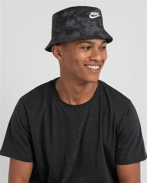 Shop Nike Nsw Bucket Futura Bucket Hat In Blacksmoke Greywhite Fast