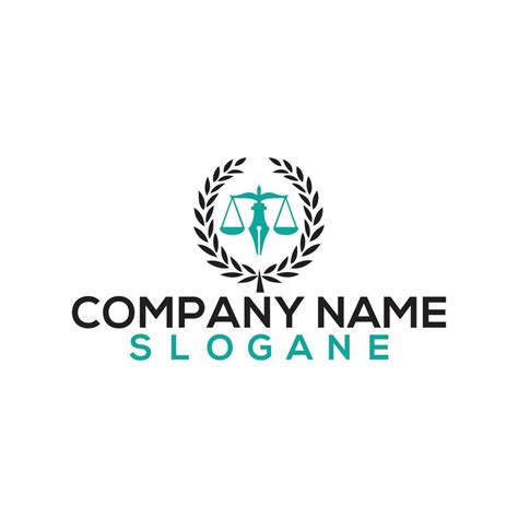 Unique Law Sign Logo Design With Vector Format 14275292 Vector Art At