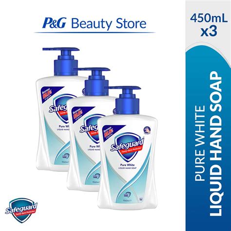 Safeguard Liquid Hand Soap Pure White Lemon Fresh Floral Pink With