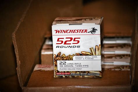 525 22 Lr Winchester 22lr 525rd 36 Grain Hollow Point 525 Hp Hi Velocity Rifle Ammunition At