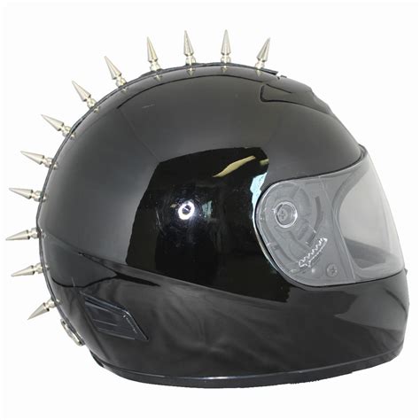 Chopper Cross Motorcycle Helmet Spike Strip Mohawk