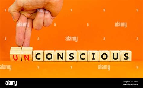 Conscious Or Unconscious Symbol Concept Words Conscious Unconscious On