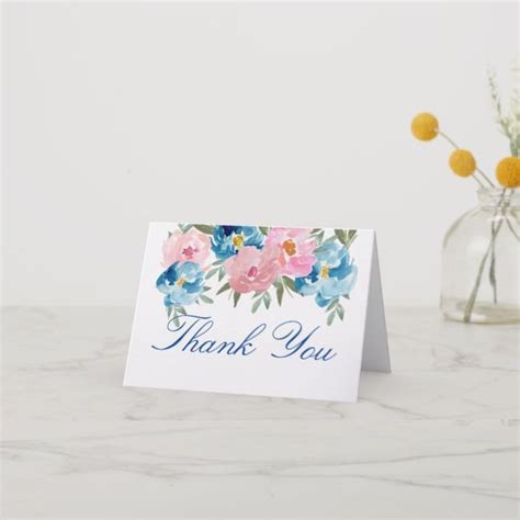 Create Your Own Folded Thank You Card Wedding Thank You