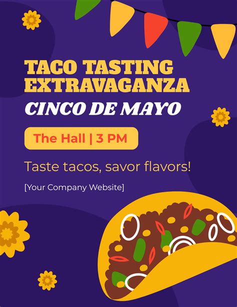 Free Cinco De Mayo Flyer Template Edit Online And Download