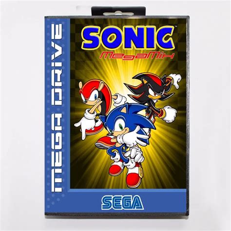 Sonic MegaMix 16 Bit MD Game Card For Sega Mega Drive For Genesis