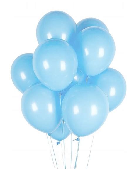 Balony lateksowe 10 szt niebieskie błękitne 35 cm hel pastelowe