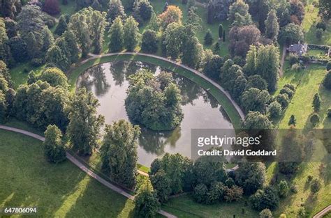 An Aerial View Of The Burial Site Of Diana Princess Of Wales On