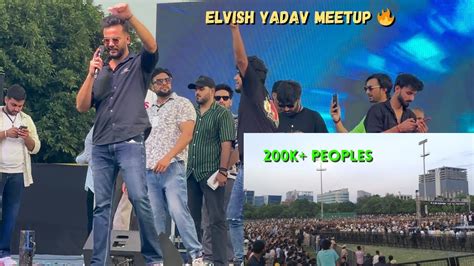 Elvish Yadavs Biggest Meetup In India 🔥 Elvishyadavvlogs