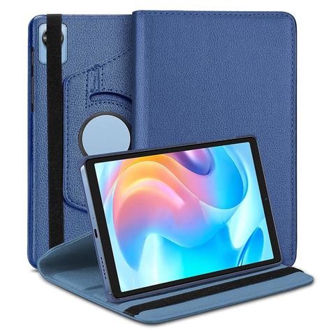 Tgk Rotating Cover For Realme Pad Mini Inch Tablet Dark Blue