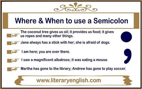 When Should I Use A Semicolon The Oatmeal Semicolon Use