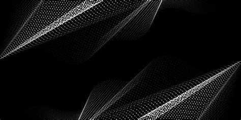 Abstract dark background with wavy grid of dots. Futuristic wavy background. Can be applied for ...