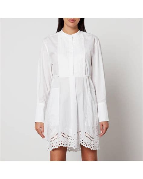 Étoile Isabel Marant Rehana Broderie Anglaise Mini Dress in White Lyst