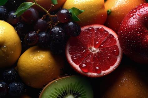 Premium Ai Image Fresh Fruits Ai Generative