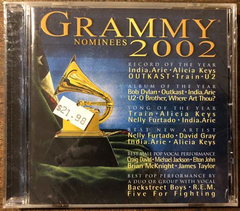 Grammy Nominees 2002 Cd Various Artists Record Of The Year Brand