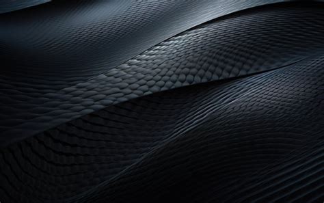 Una Textura De Piel De Serpiente Negra Con Un Fondo Negro Foto Premium