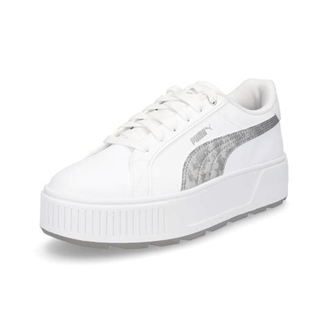 Puma Damen Plateau Sneaker Karmen Wei Silber