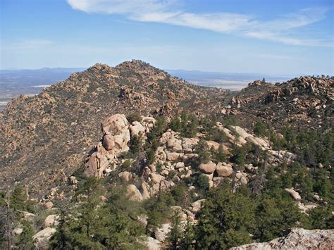 View northwest from the end of the trail: Granite Mountain, Arizona