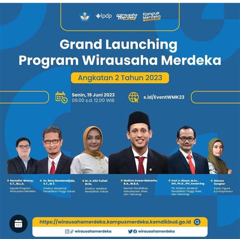 Kemendikbudristek Luncurkan Program Wirausaha Merdeka 2023 ...