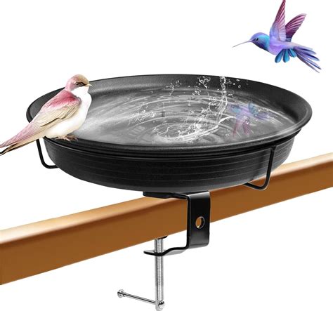 Auhoky Deck Mounted Bird Bath Bowl Spa For Outside Detachable Unheated