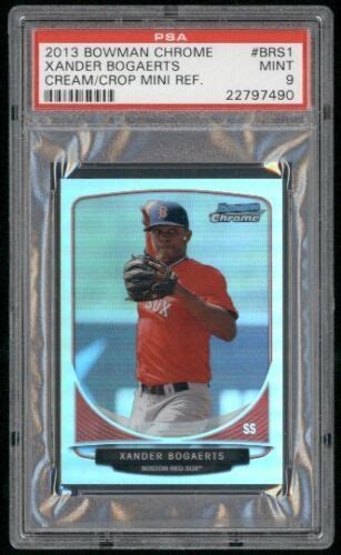 Xander Bogaerts Bowman Chrome Mini Refractor Cc Brs Red Sox Psa