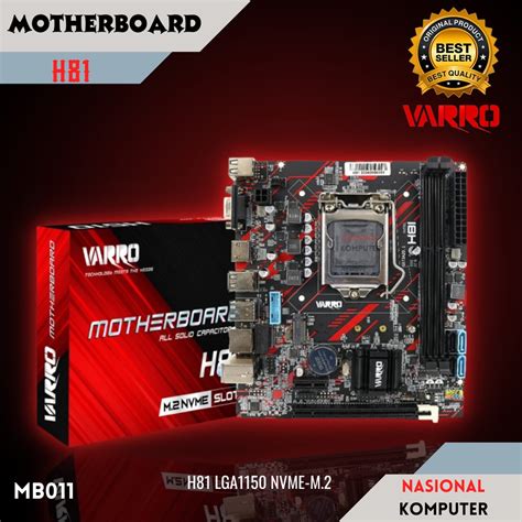 Jual Motherboard Varro H Socket Lga New Mobo Pc H Shopee