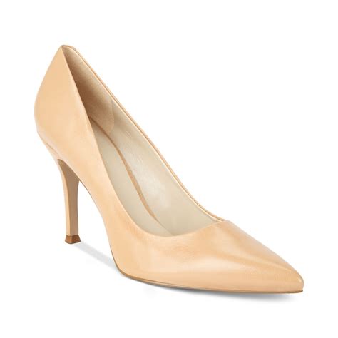 Nine West Flax Pumps In Beige Natural Leather Lyst