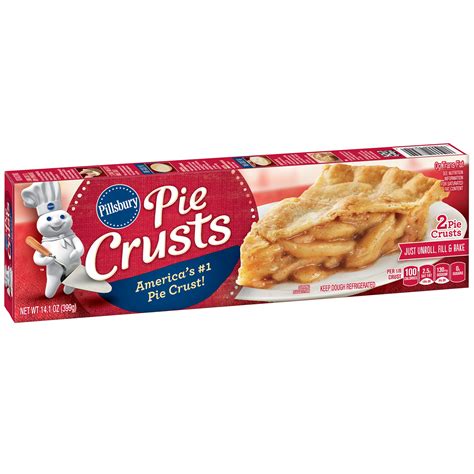 Pillsbury Refrigerated Pie Crusts, 2 Ct, 14.1 oz Box - Walmart.com