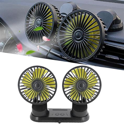 Speed Car Fan Double Range Degree Rotation Adjustable Home Office